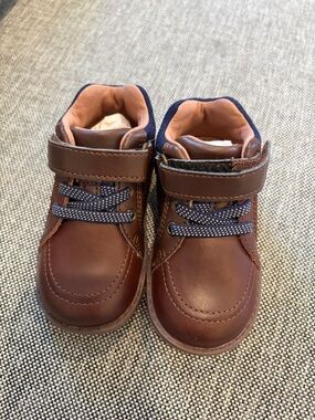 Stride Rite Brown and Navy Toddlers' Dress Shoes